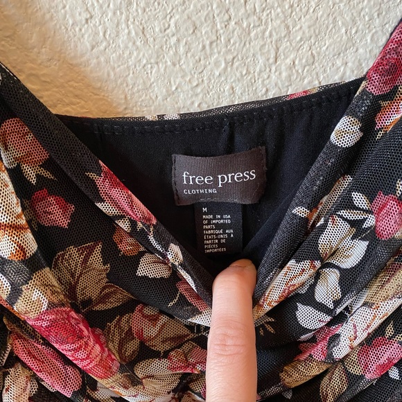 Free Press Floral Ruched Tank Dress - Picture 5 of 5